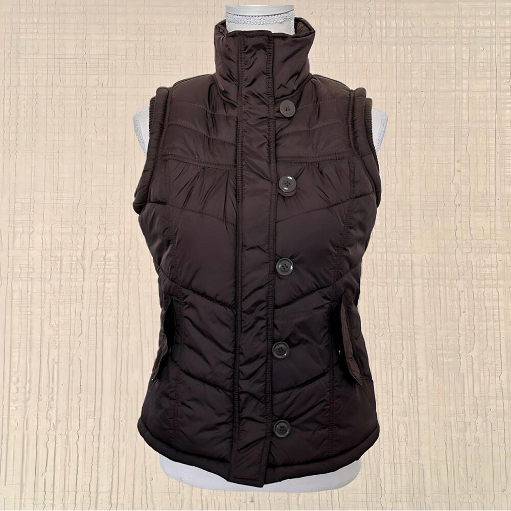 Paris Blues Brown Vest Puffer Jacket